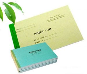 In phiếu thu, phiếu chi Bình Dương